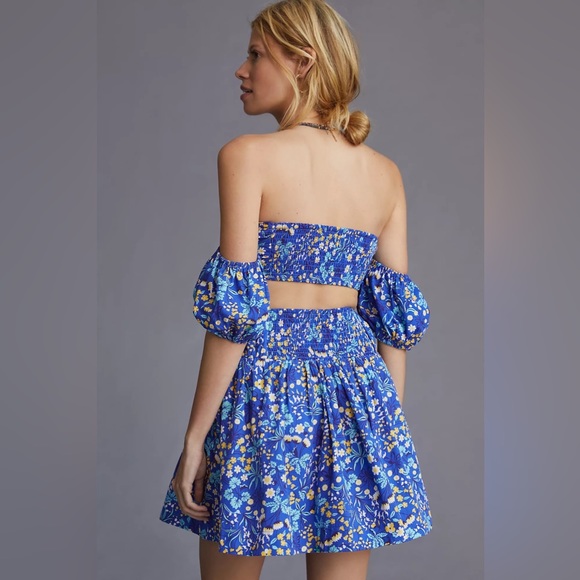 NWT Anthropologie Maeve Top and Skirt Set in Blue - Picture 3 of 4